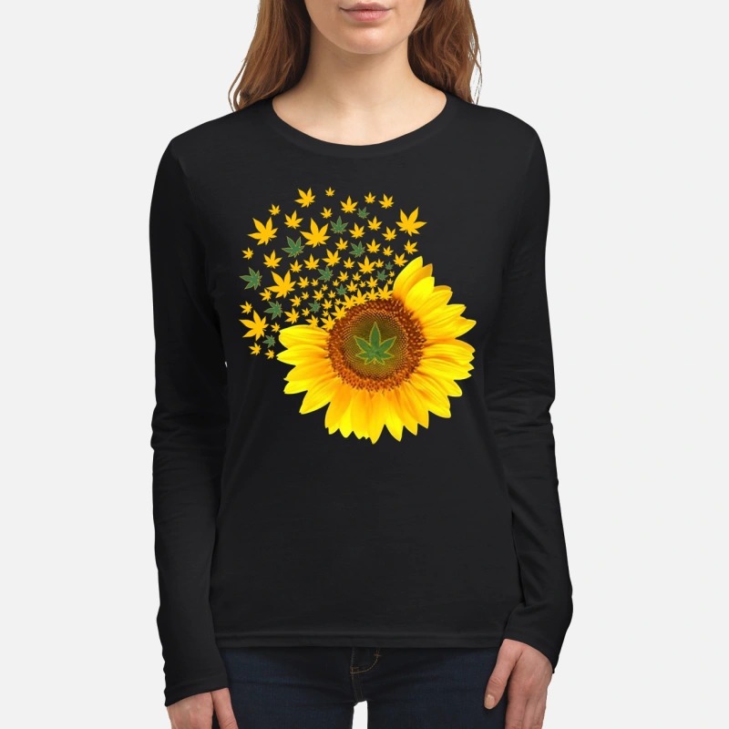 Sunflower weed women's long sleeved shirt