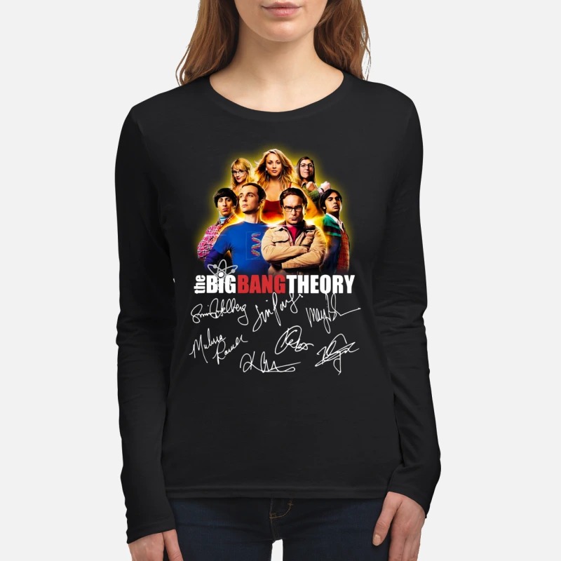 The Big Bang theory all signatures women's long sleeved shirt