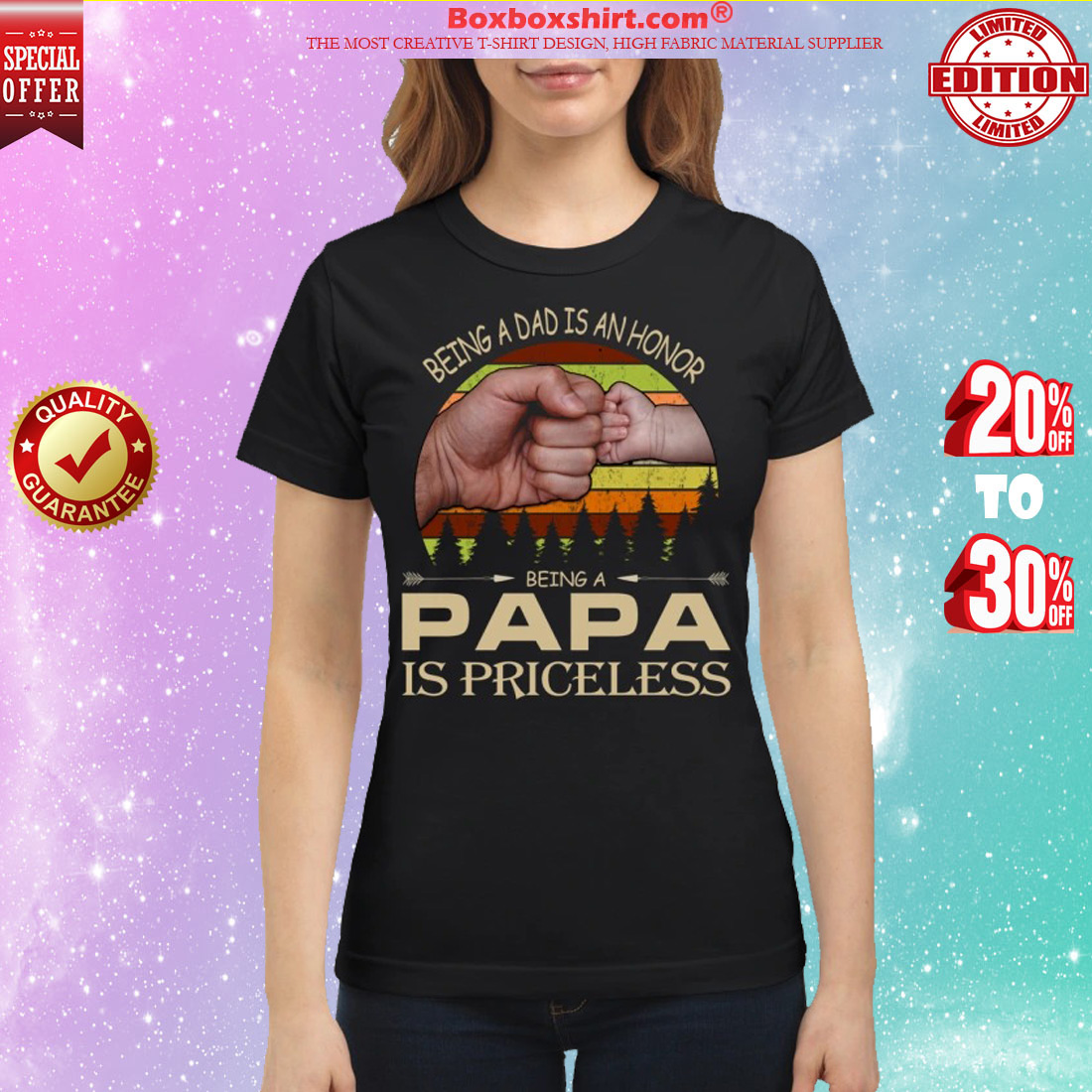 Being a dad is an honor being a papa is priceless classic shirt
