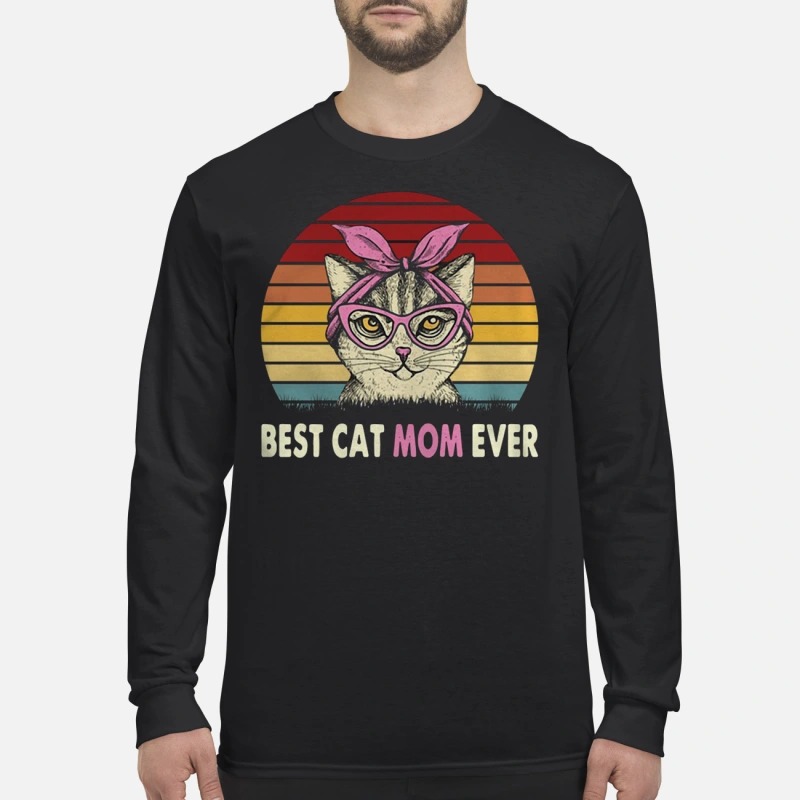 Best cat mom ever men's long sleeved shirt