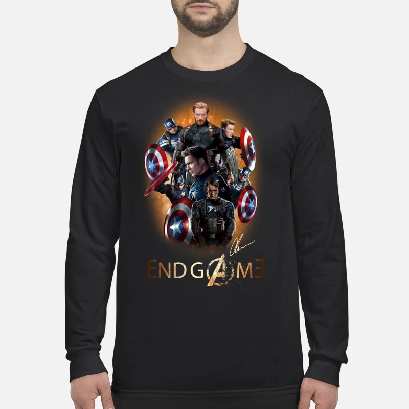 Captain America Avengers Endgame men's long sleeved shirt