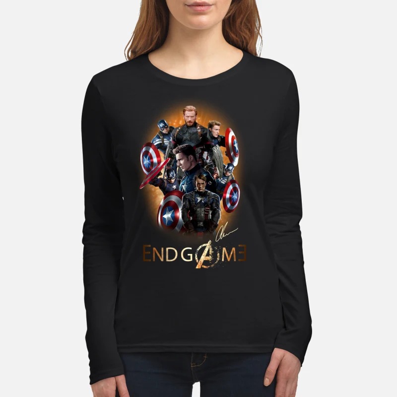 Captain America Avengers Endgame women's long sleeved shirt