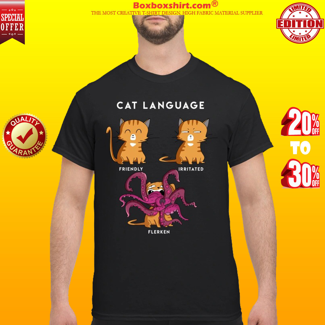 Cat language friendly irrtated flerken classic shirt