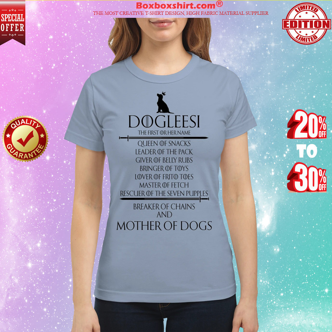 Dogleesi mother of dogs classic shirt