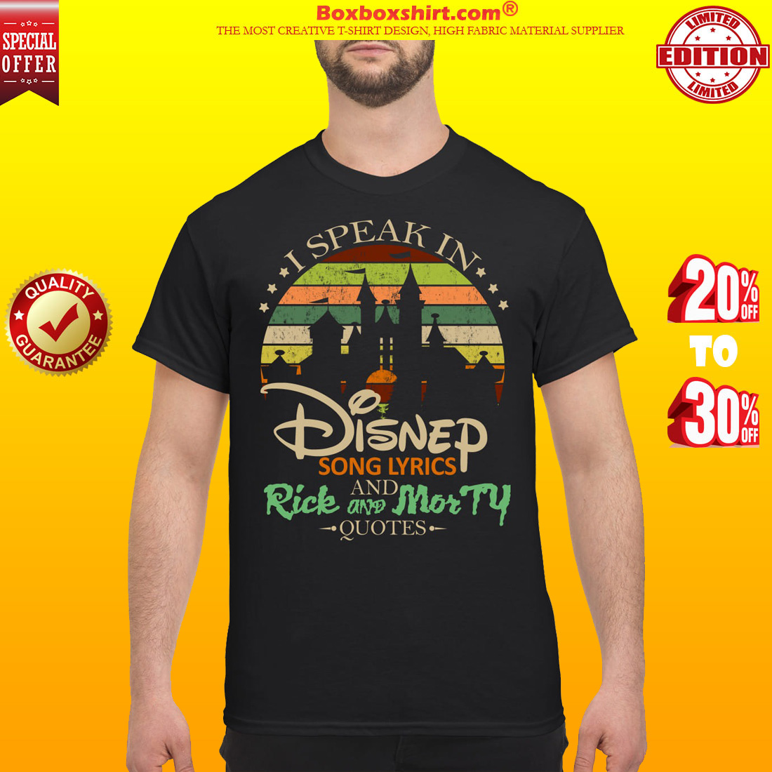 I speak in Disney song lyrics and Rick and Morty quotes shirt