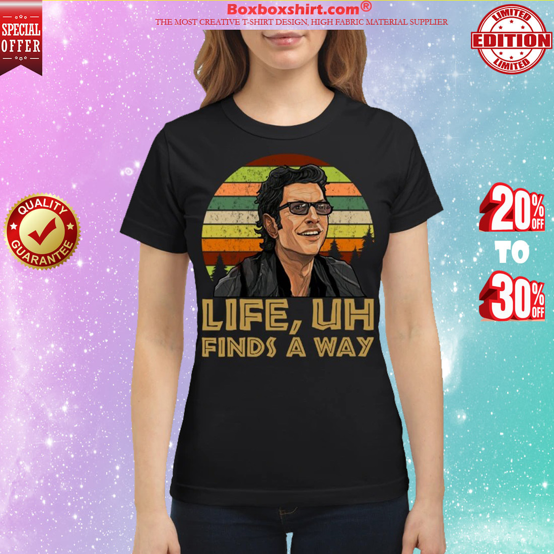 Ian Malcolm jurassic park life uh finds a way classic shirt