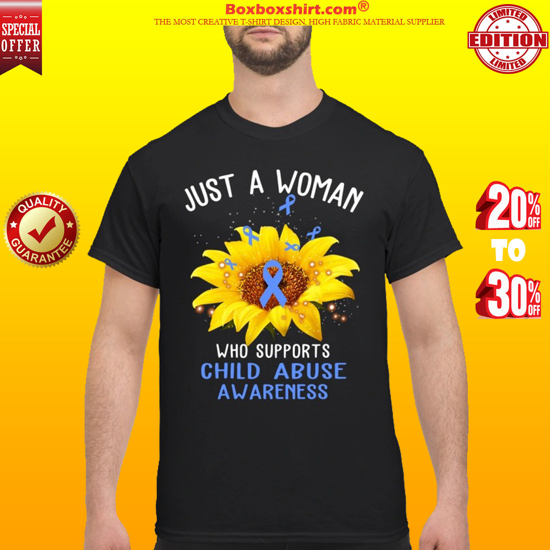 Just a woman who supports child abuse awareness classic shirt