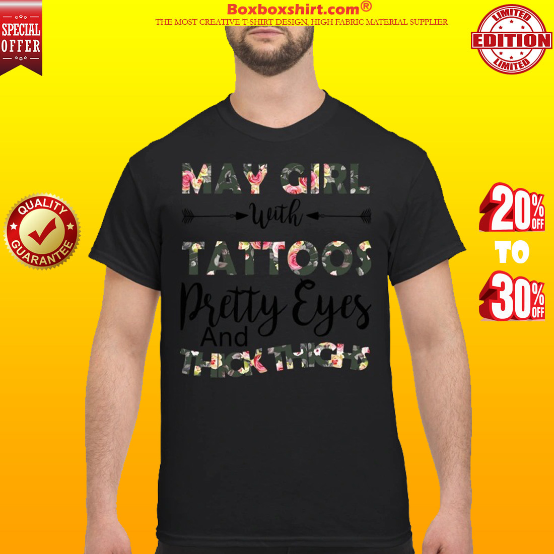 May girl with tattoos pretty eyes and thick thighs classic shirt