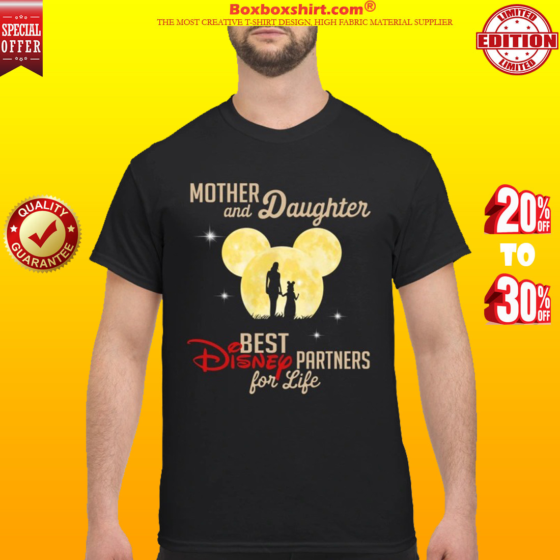 Mother and daughter best Disney partners for life classic shirt
