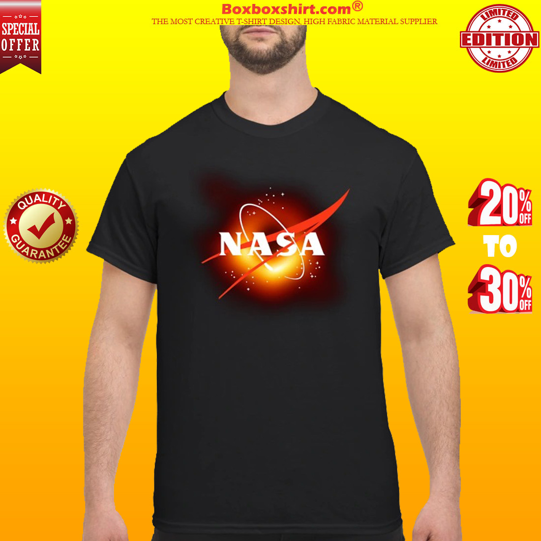 NASA black hole shirt