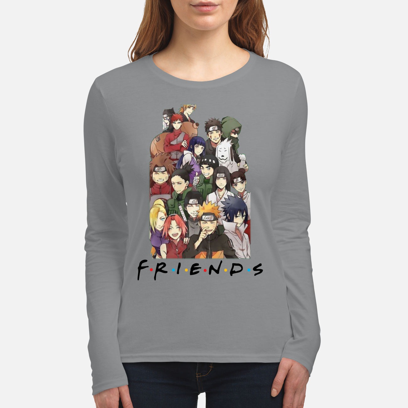Naruto movie friends women's long sleeved shirt