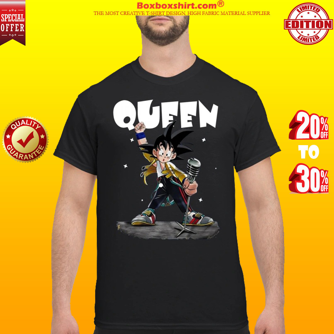 Queen Freddie Mercury Songoku classic shirt