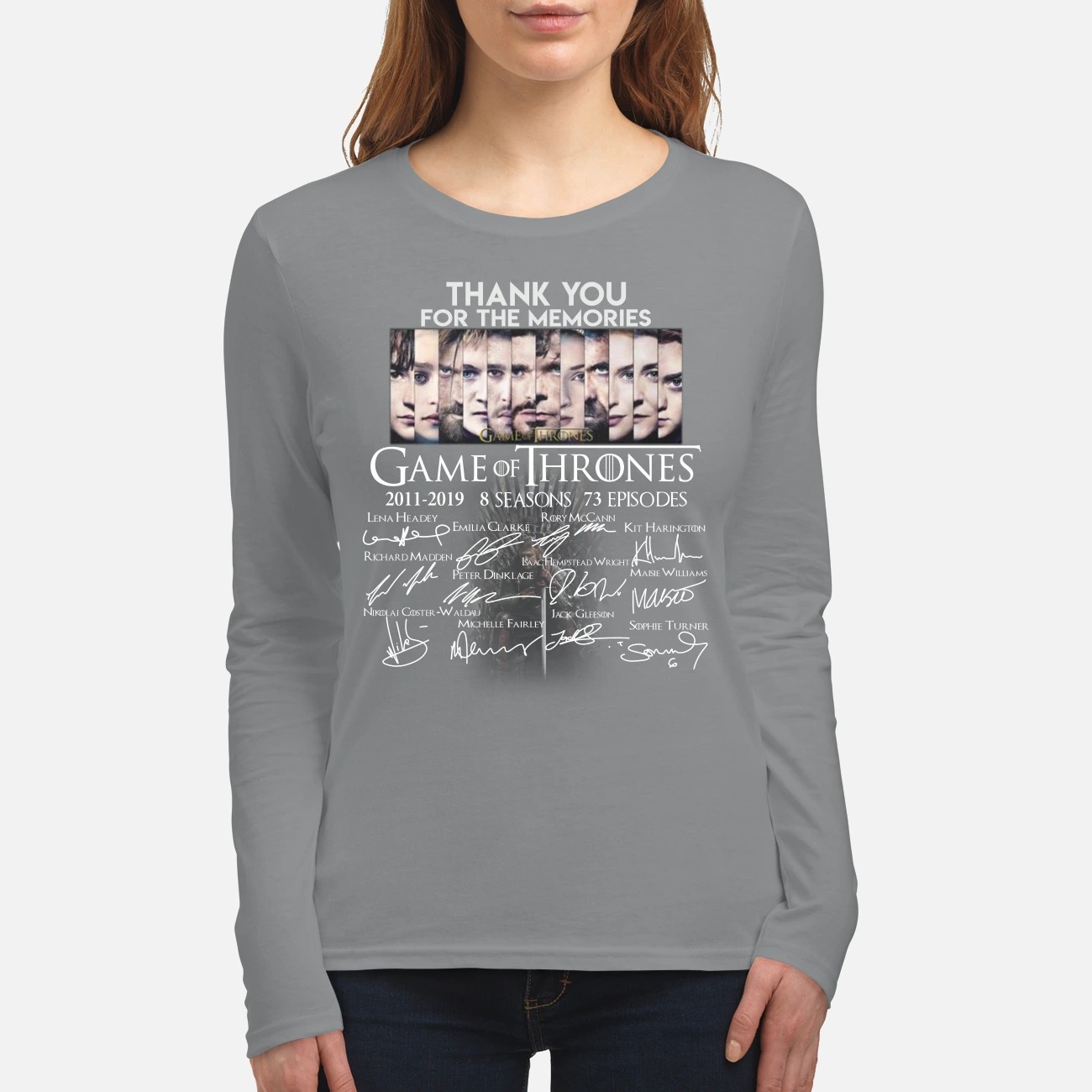 Thank you for the memories Game of Thrones women's long sleeved shirt