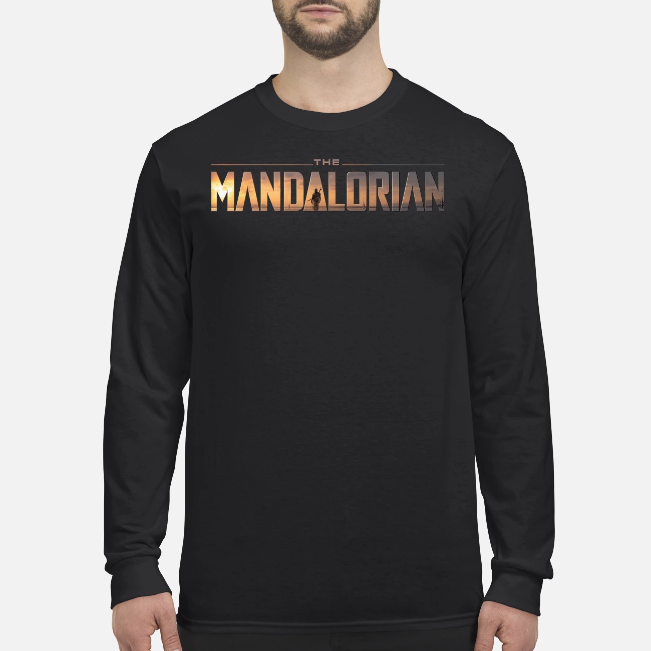 The mandalorian star wars men's long sleeved shirt