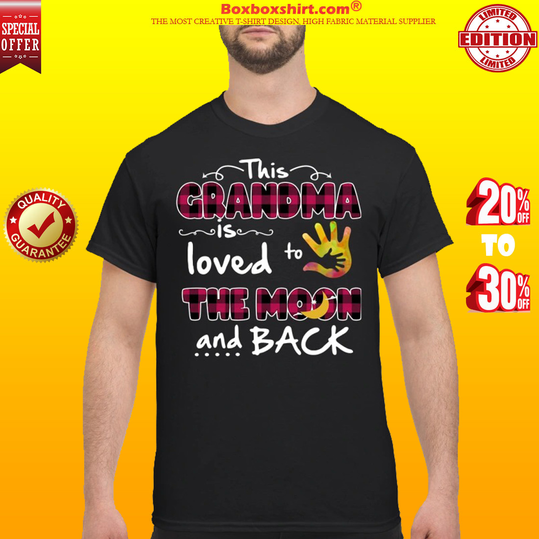 This grandma loved to the moon and back classic shirt