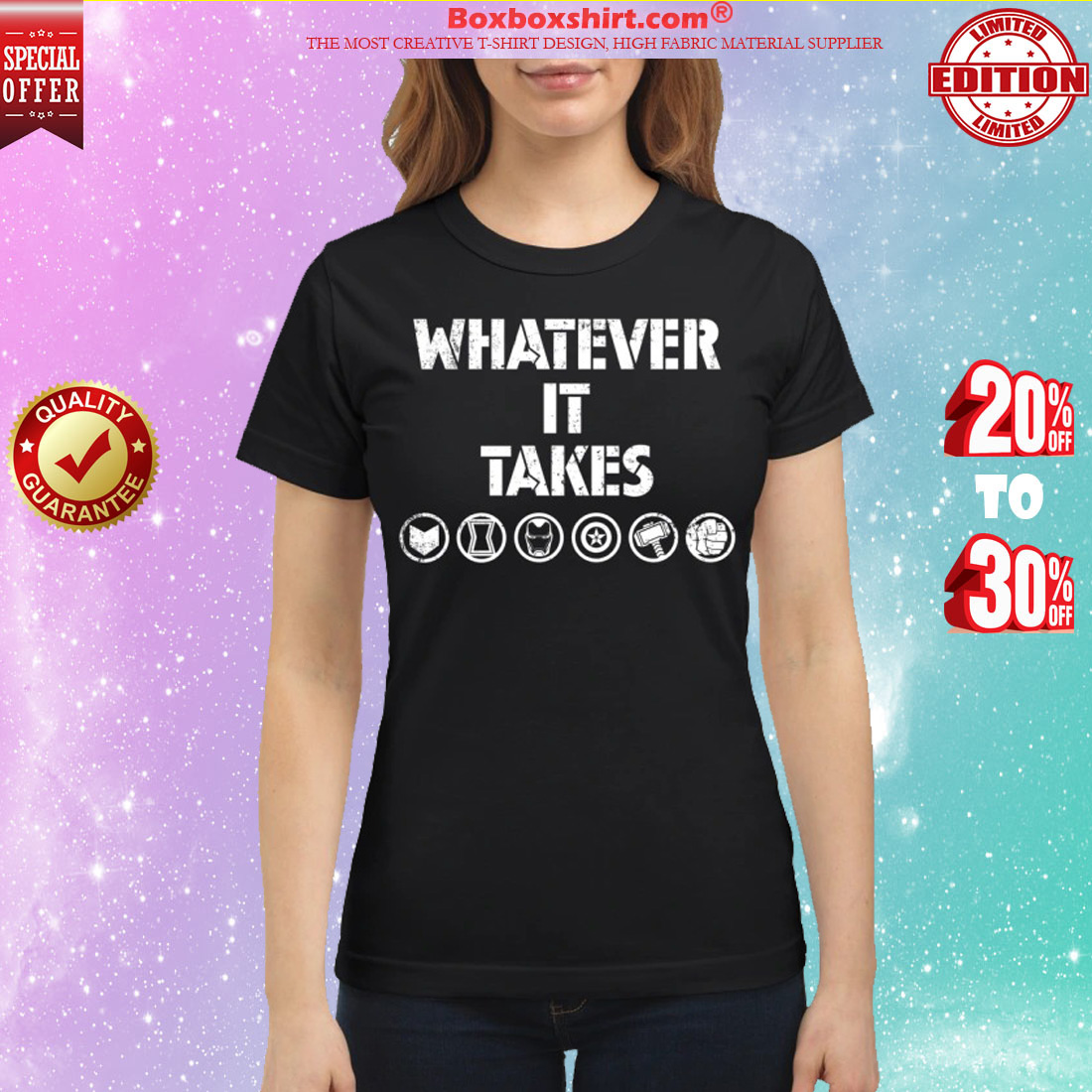 What ever it takes Avengers Symbols classic shirt