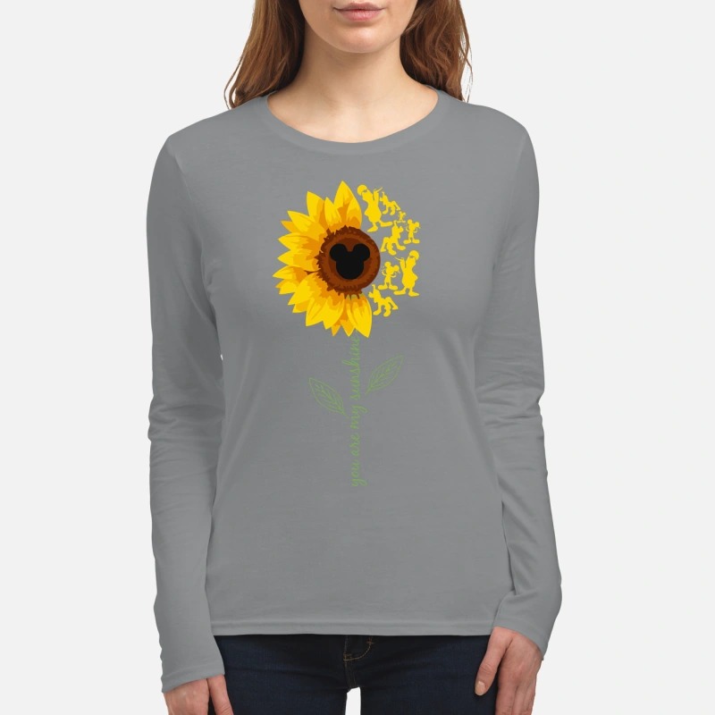 You are my sunshine mickey mouse women's long sleeved shirt