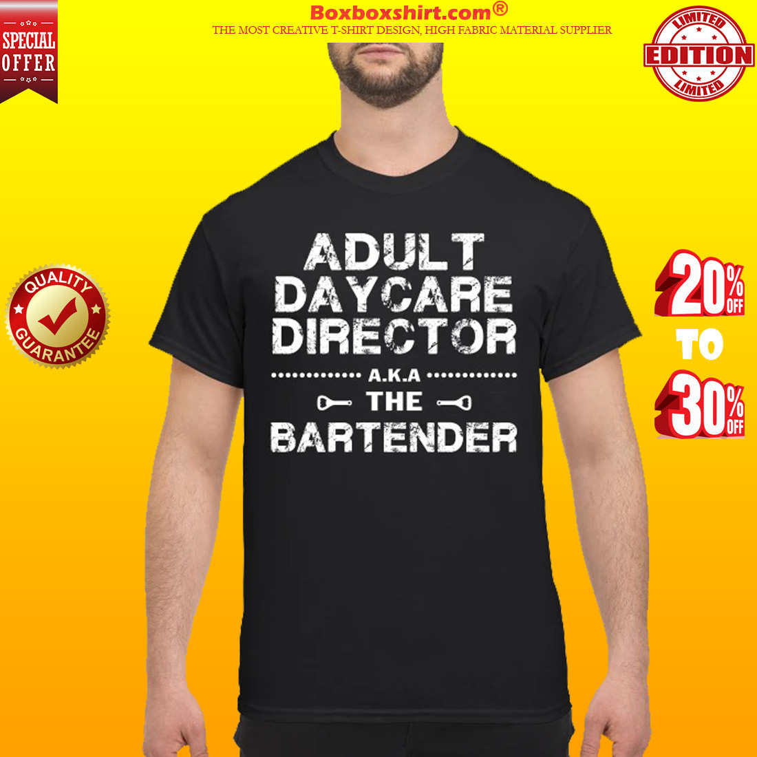 Adult daycare director the bartender classic shirt