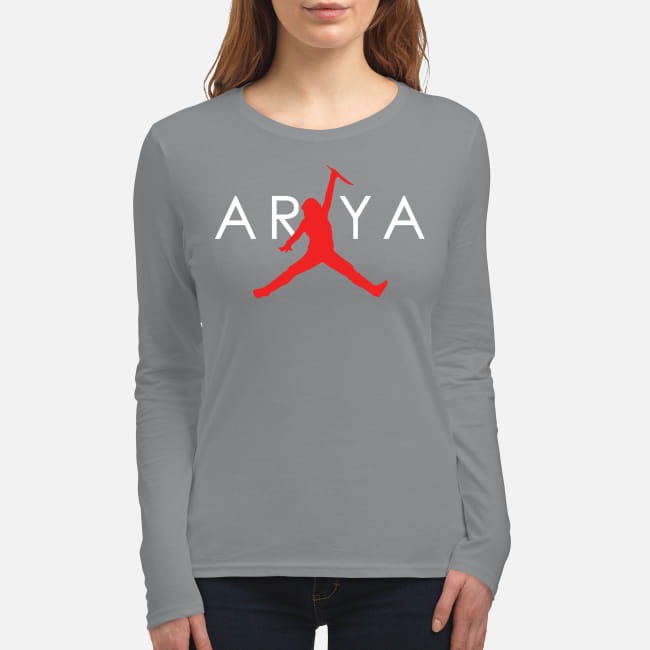 Arya Stark jordan jump women's long sleeved shirt