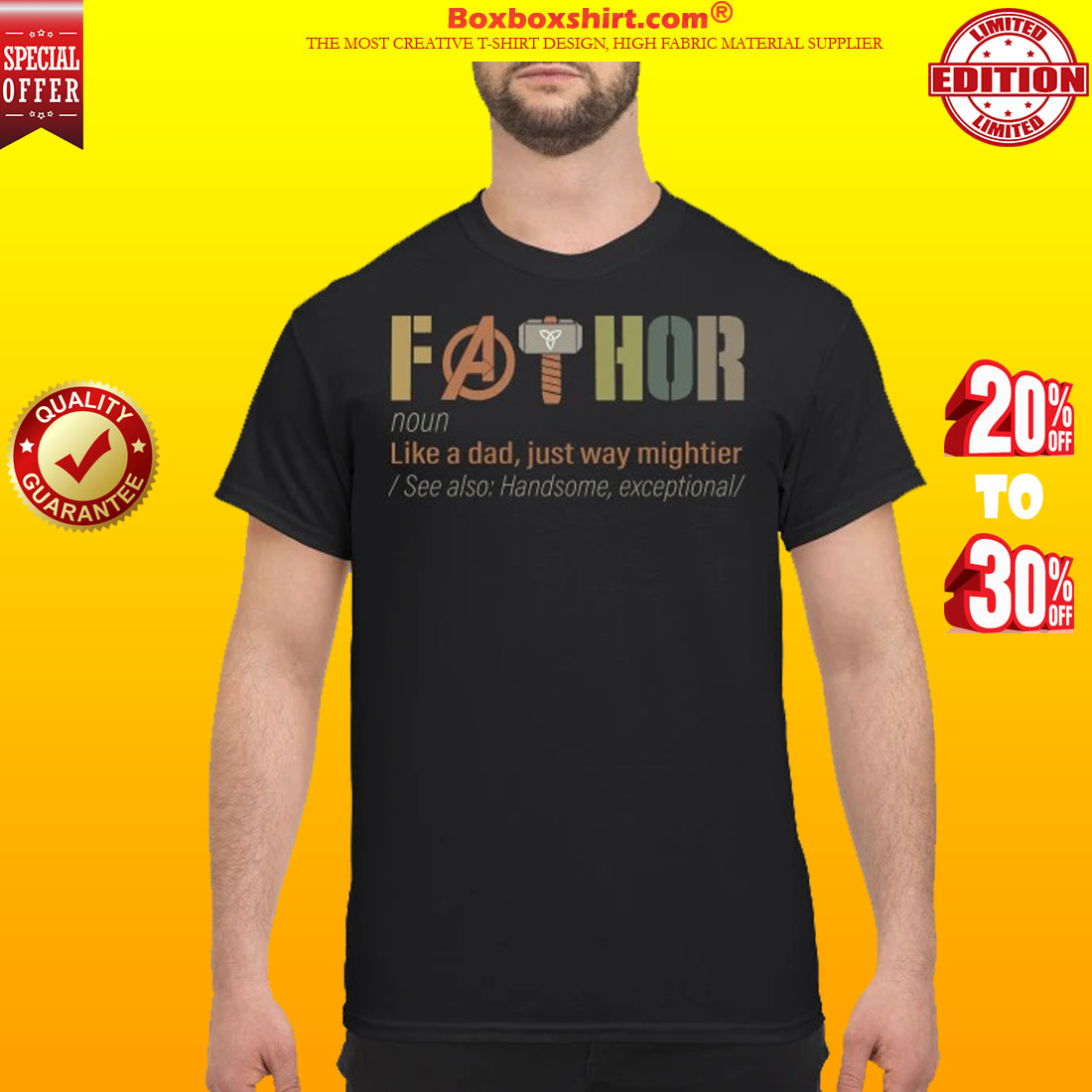 Avenger fathor like a dad just way mightier classic shirt