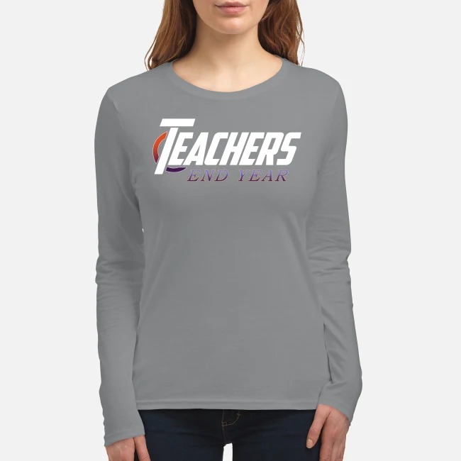Avengers teachers end year women's long sleeved shirt