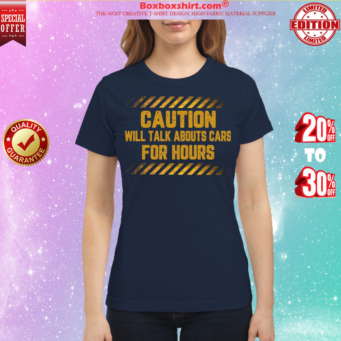 Caution will talk abouts cars for hours classic shirt
