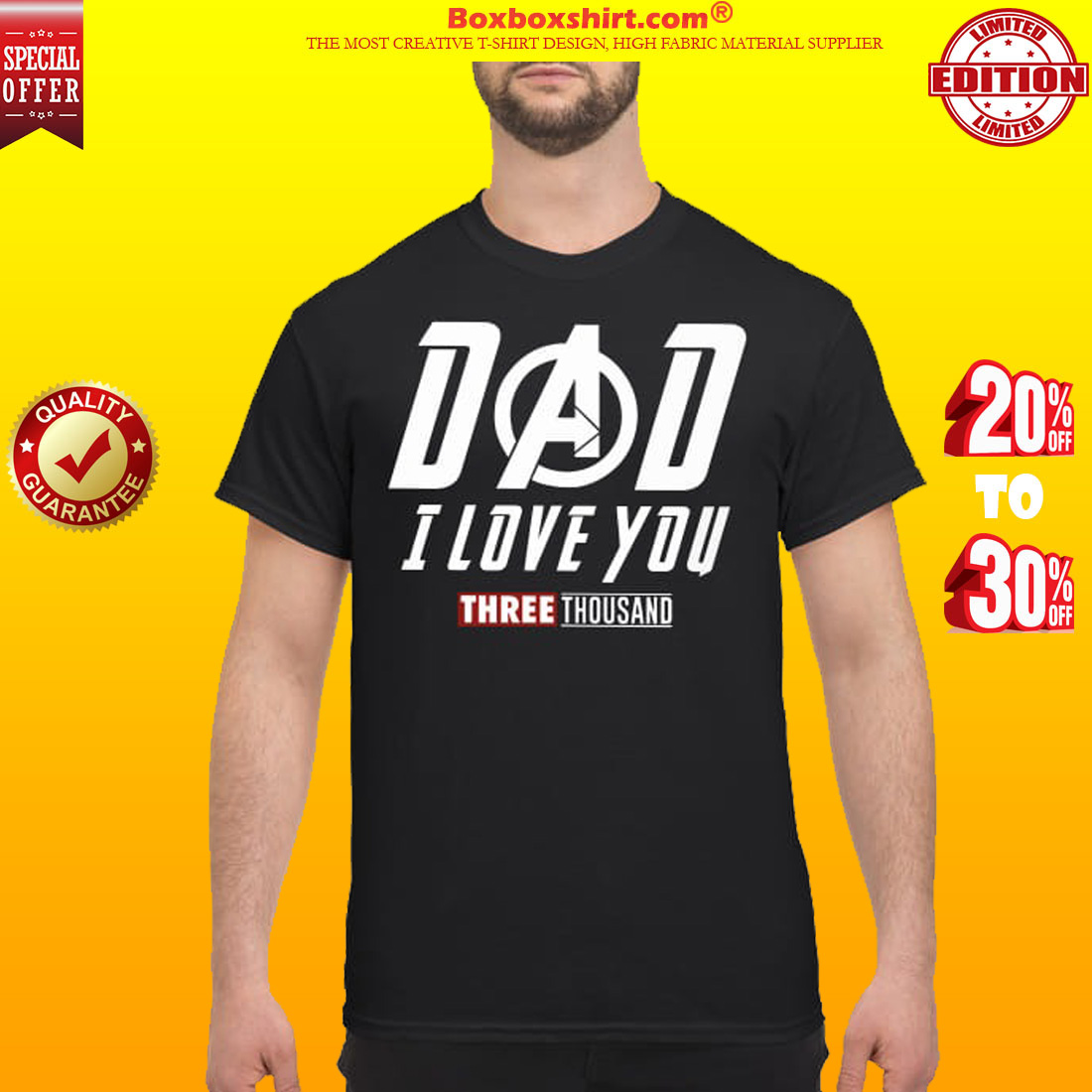 Download NEWEST Dad I love you three thousand shirt