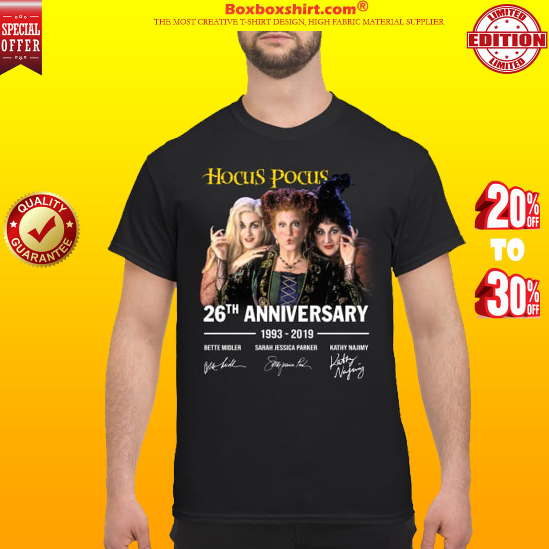 Hocus Pocus 26th anniversary signatures classic shirt