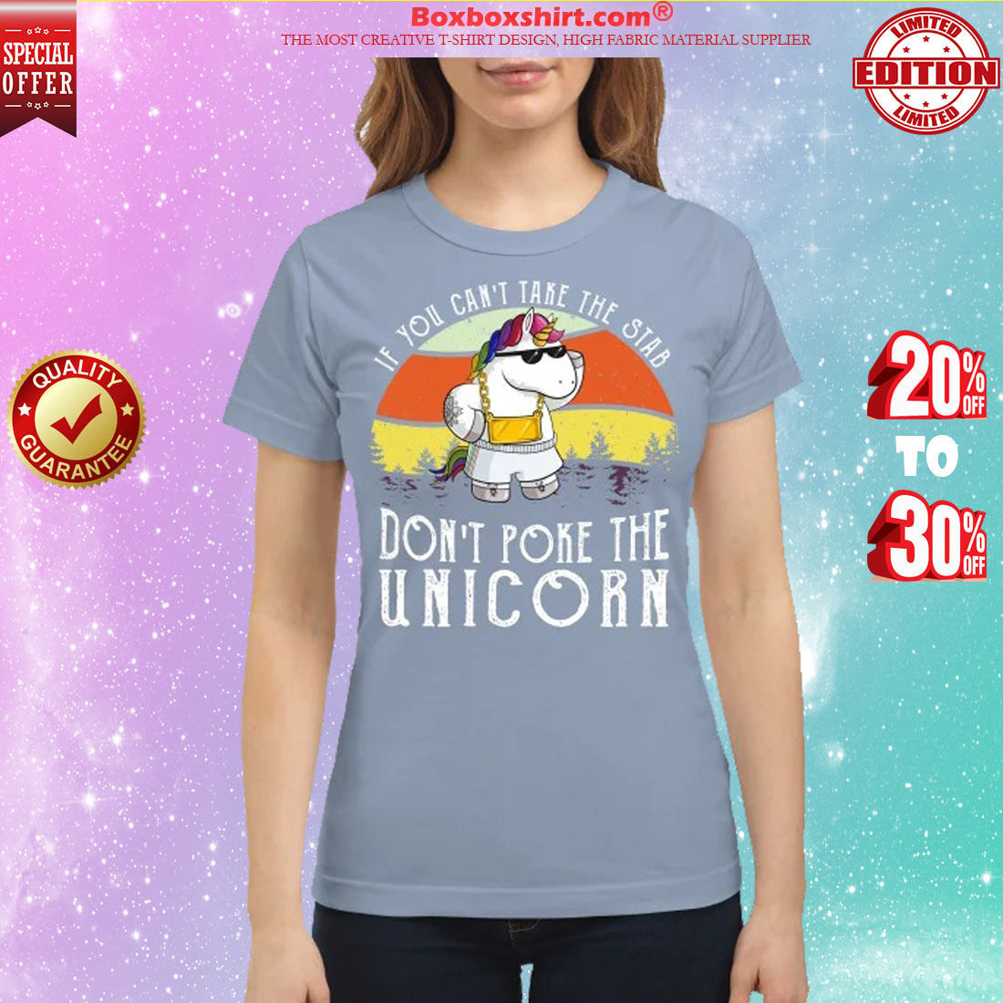 If you can't take the stab don't poke the unicorn classic shirt