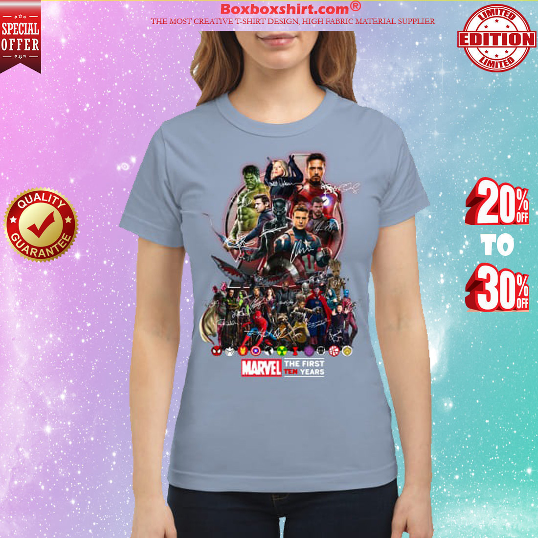 Marvel Avengers The first ten years classic shirt