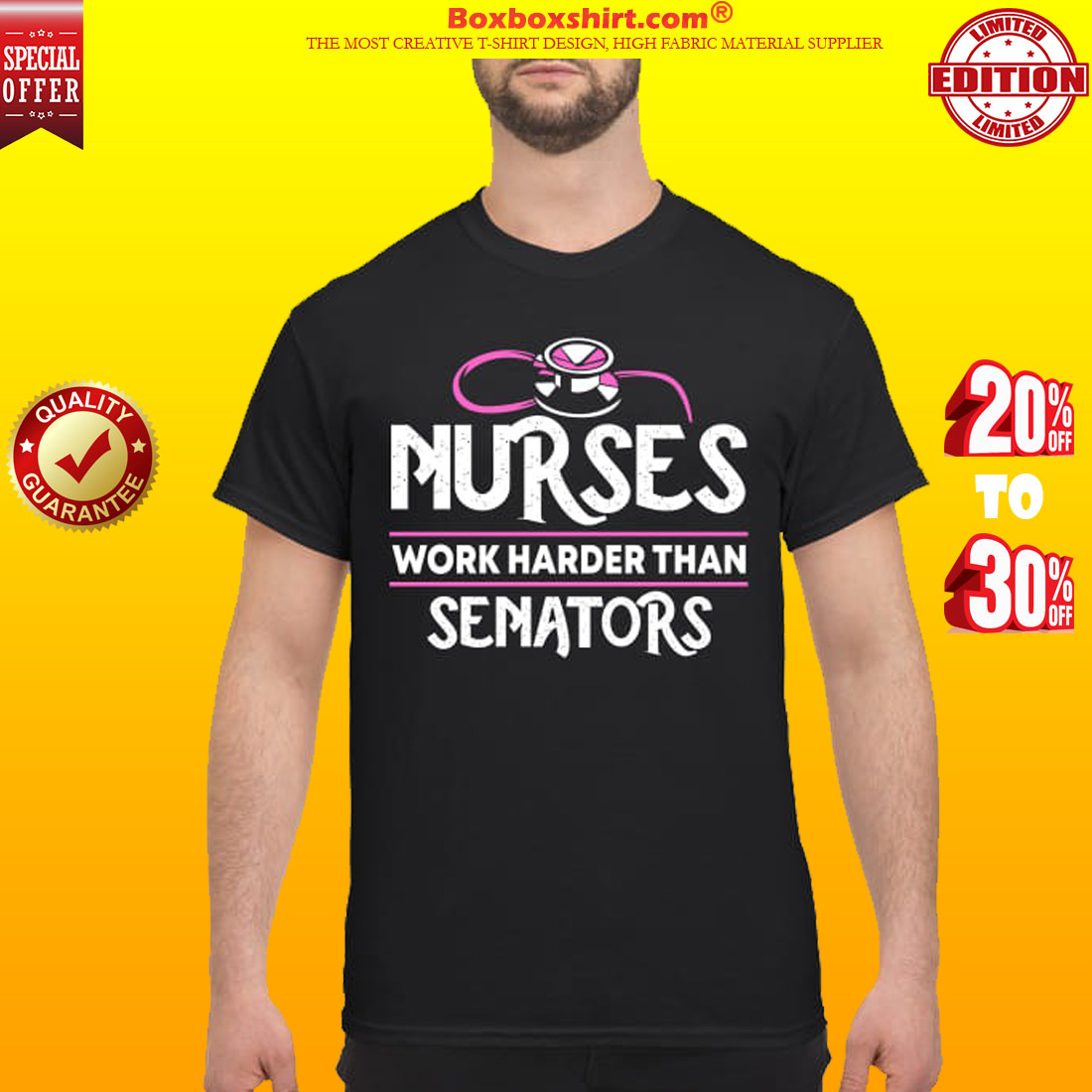 Nurses work harder than senators classic shirt