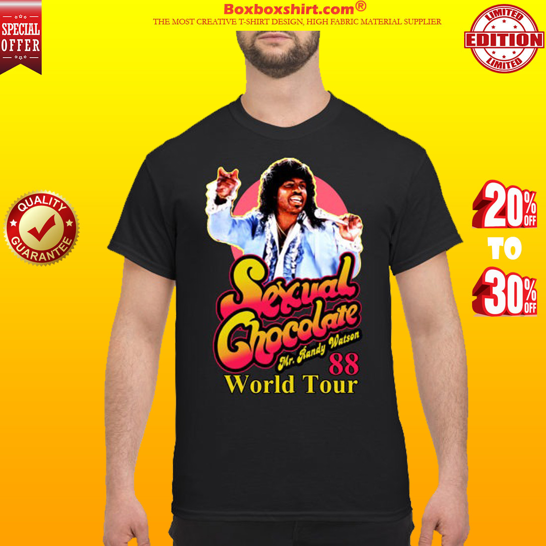 Sexual chocolate Randy Watson world tour shirt
