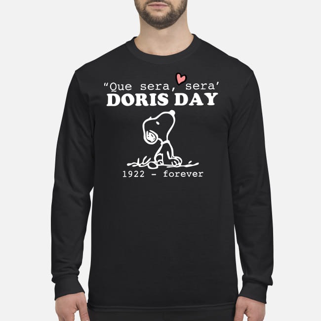 Snoopy que sera sera Doris day 1922 forever men's long sleeved shirt