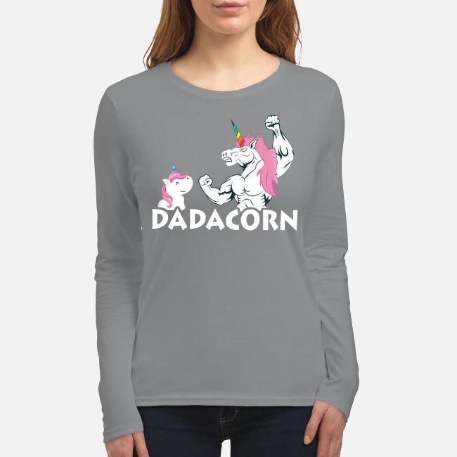 Unicorn dadacorn women's long sleeved shirt