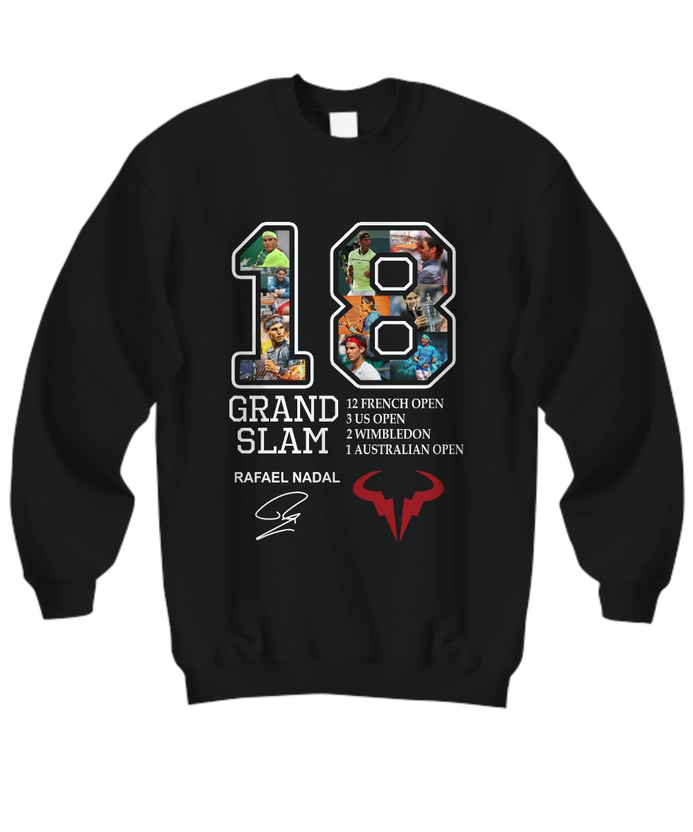 18 Grand slam Rafael Nadal signature sweatshirt