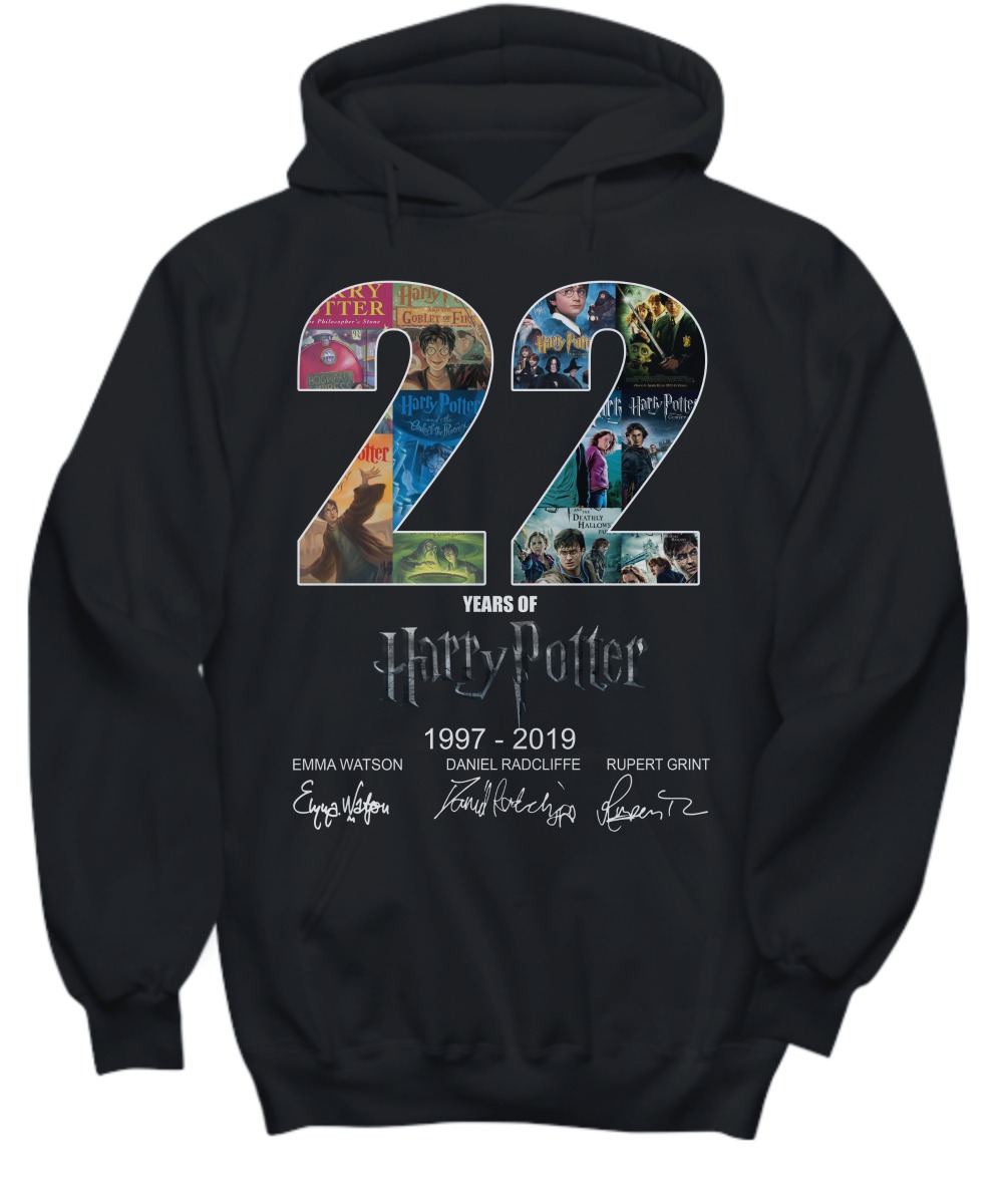 22 years of Harry Potter 1997 2019 shirt and hoodie