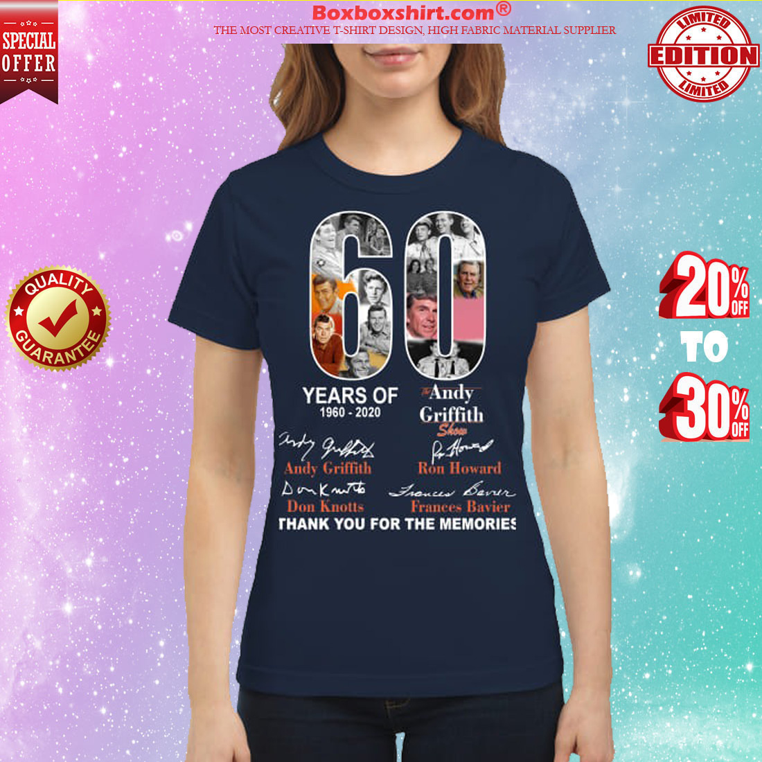 60 years of Andy Griffith classic shirt