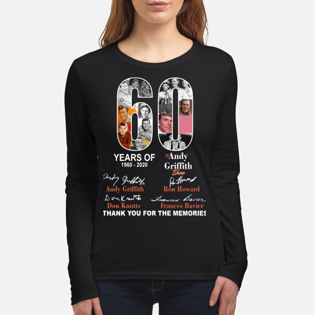 60 years of Andy Griffith women's long sleeved shirt
