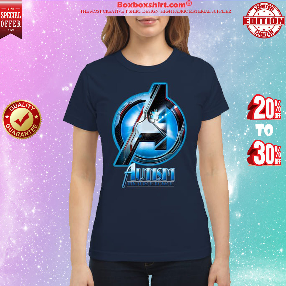 Avengers Autism awareness My superpower classic shirt