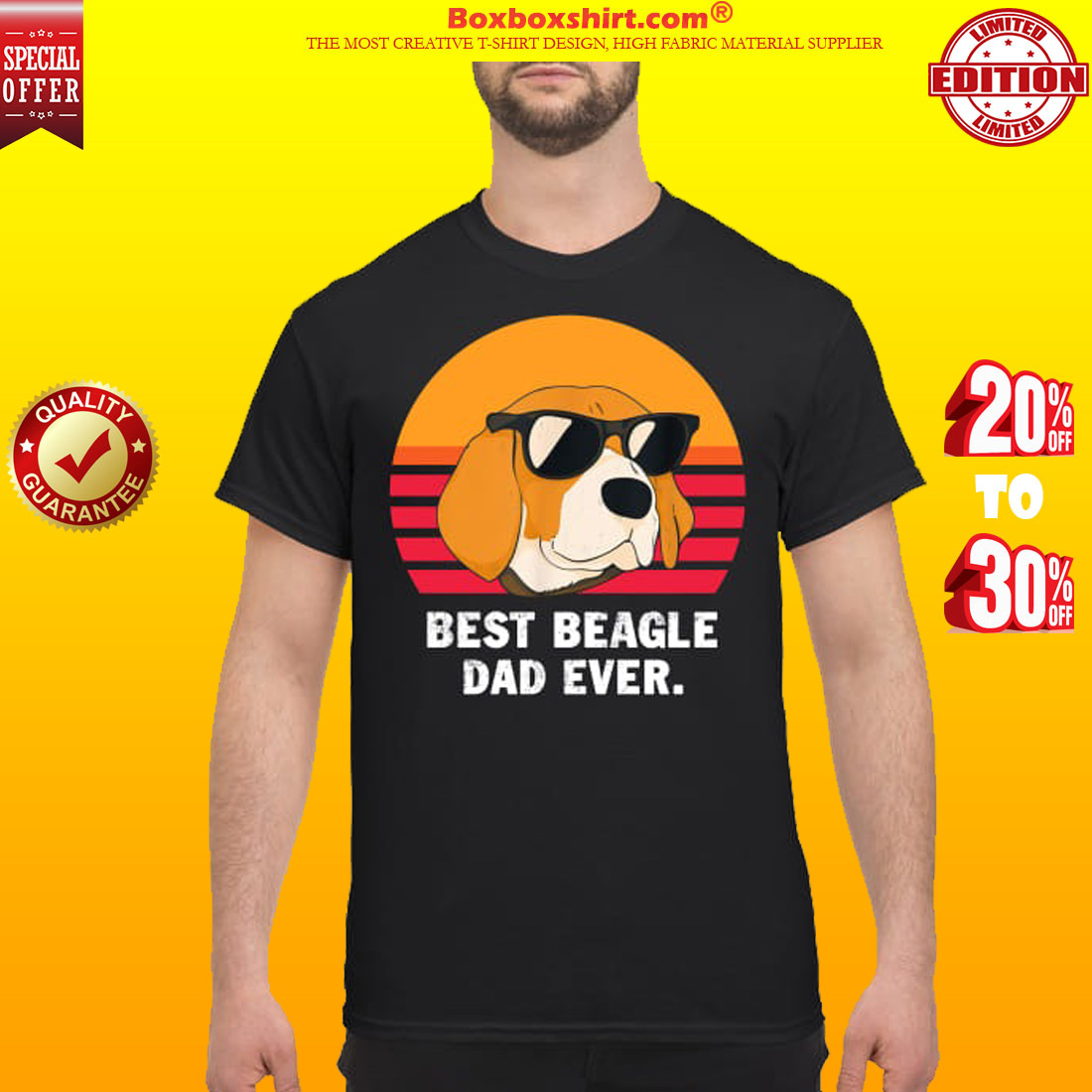 Best beagle dad ever shirt