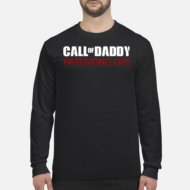 Call of daddy parenting ops men's long sleeved shirt