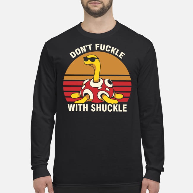 Don't fuckle with shuckle men's long sleeved shirt