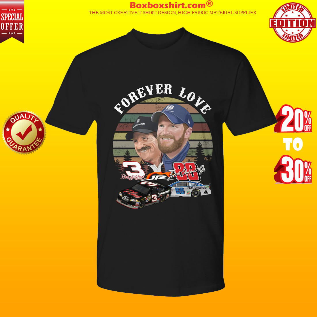 Forever love Dale Earnhardt jr and sr shirt