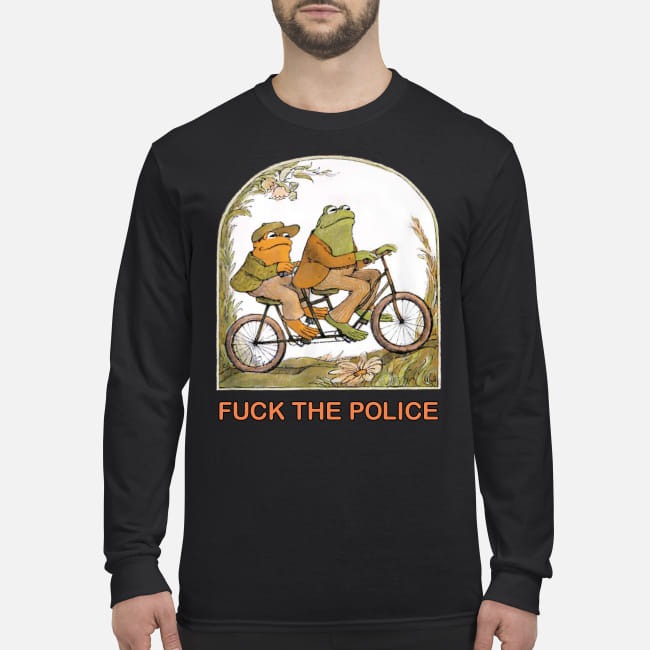 Frog fuck the police men's long sleeved shirt