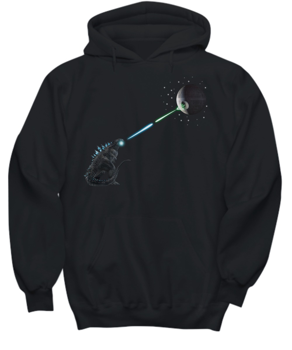Godzilla and death star shirt and hoodie