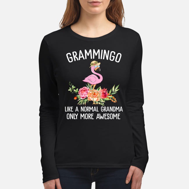 Grammingo like a normal grandma only more awesome women's long sleeved shirt