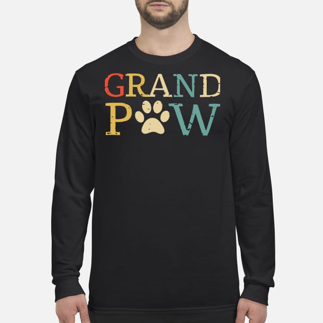 Grand paw men's long sleeved shirt