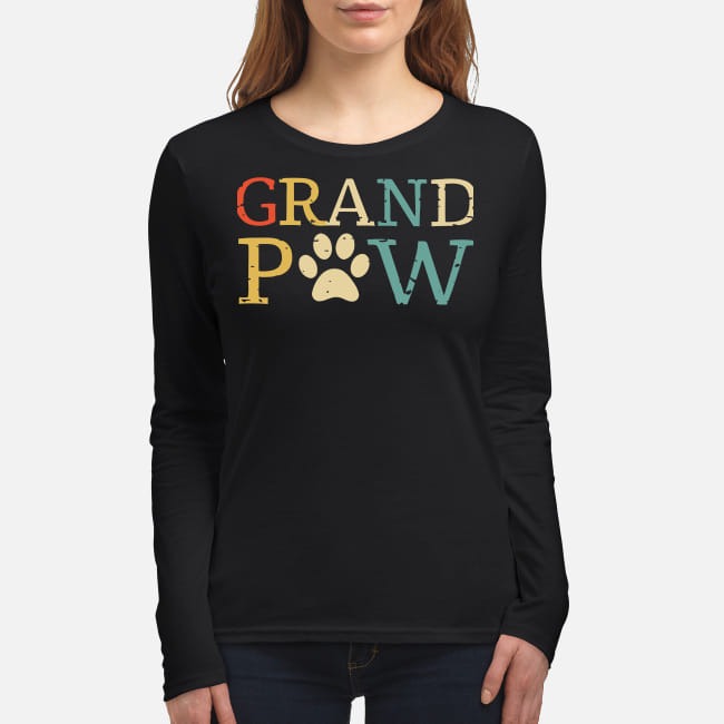Grand paw women's long sleeved shirt
