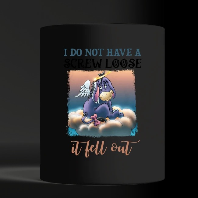 I do not have a screw loose it fell out black mug