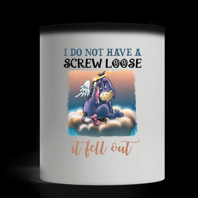 I do not have a screw loose it fell out mug